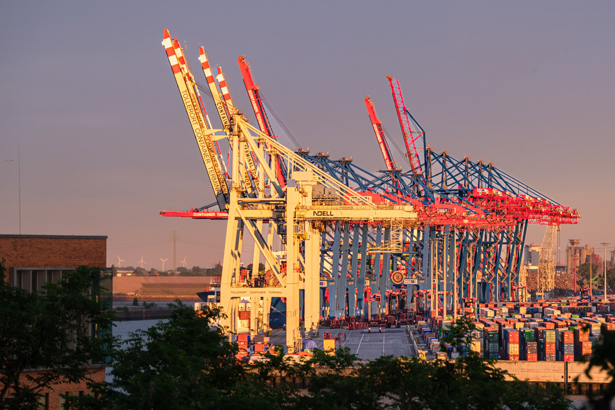 Containerkräne Hamburger Hafen