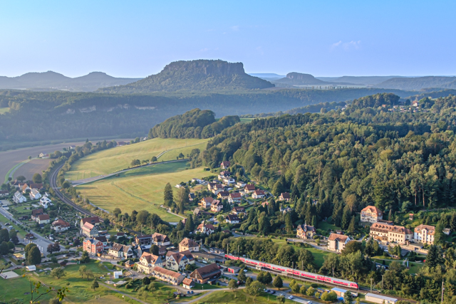 Kurort Rathen am Fuße des Liliensteins, Sächsische Schweiz